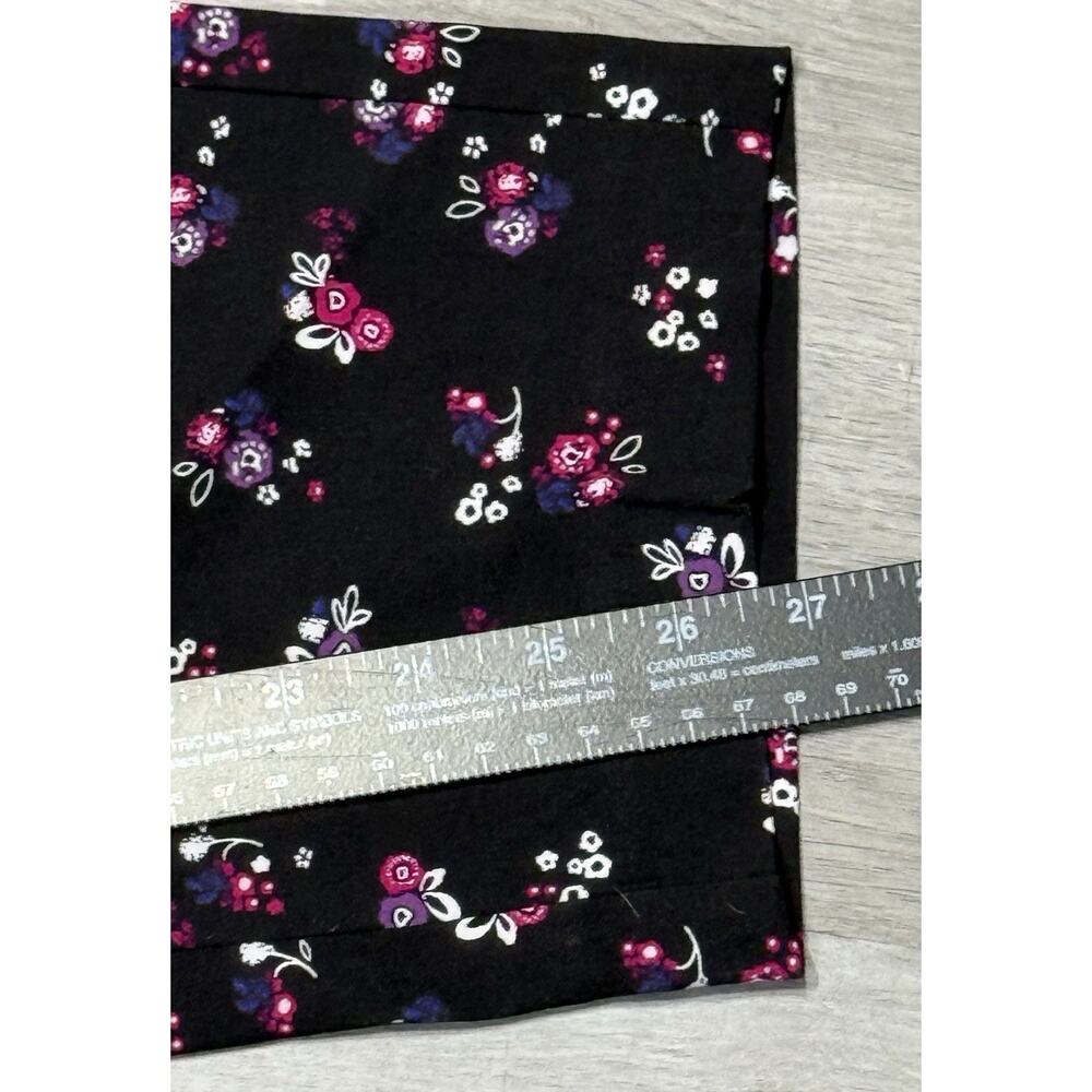 Lane Bryant The Allie Skinny Ankle Pants Women 16 Reg Black Floral Stretch NWT - Picture 7 of 10